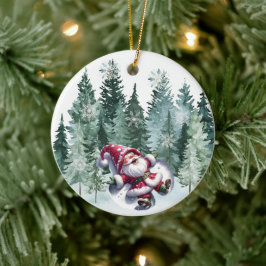 Cerámica Adorno de ángeles gnomo de Navidad