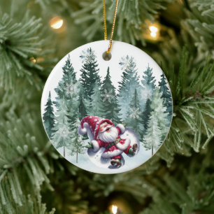 Cerámica Adorno de ángeles gnomo de Navidad