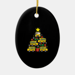 Cerámica adorno de árbol de navidad de chofer de chófer d