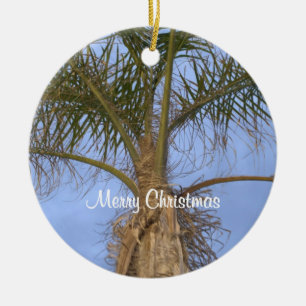 Cerámica Adorno de árbol de palma de Feliz Navidad PERSONAL