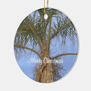 Cerámica Adorno de árbol de palma de Feliz Navidad PERSONAL