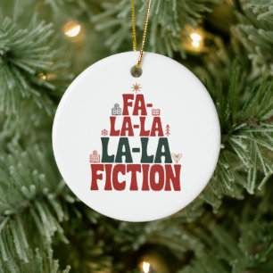 Cerámica Adorno de árbol festivo de ficción Fa-la-la
