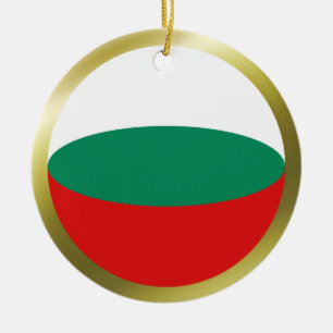 Cerámica Adorno de Bandera de Bulgaria
