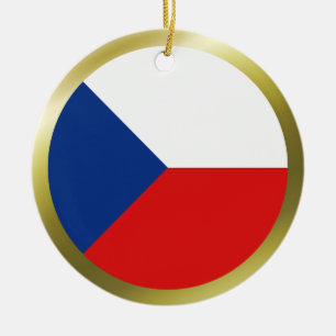 Cerámica Adorno de bandera de Chequia