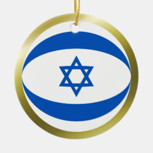 Cerámica Adorno de Bandera de Israel