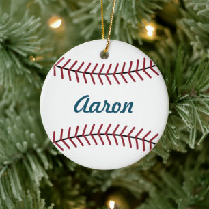 Cerámica Adorno de béisbol personalizado