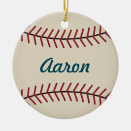 Cerámica Adorno de béisbol personalizado de Navidad