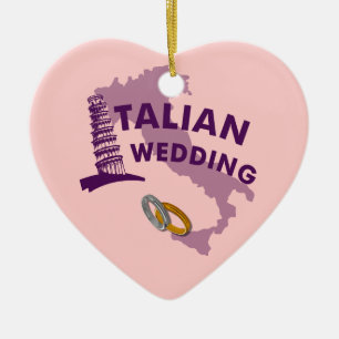 Cerámica Adorno de Boda Italiano