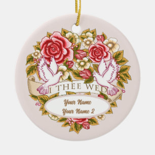 Cerámica Adorno de boda personalizado Yo Te Desposo