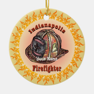 Cerámica adorno de Bombero de Indianapolis