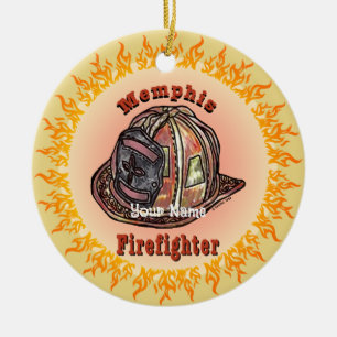 Cerámica adorno de Bombero de Memphis
