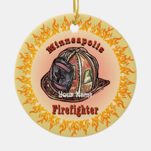 Cerámica Adorno de Bombero de Minneapolis