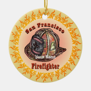 Cerámica Adorno de bombero de San Francisco