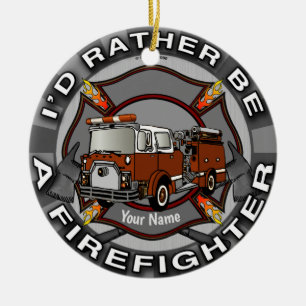 Cerámica Adorno de Bombero Preferentemente