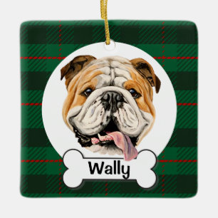 Cerámica Adorno de Bulldog Inglés