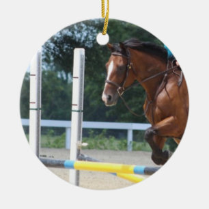 Cerámica Adorno de caballo de Jumping Bay