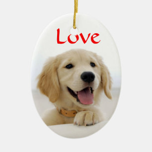 Cerámica Adorno de cachorro de Golden Retriever