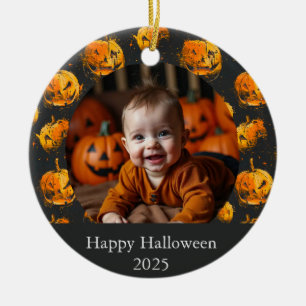 Cerámica Adorno de calabazas de Halloween personalizadas
