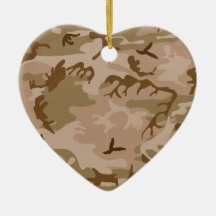 Cerámica Adorno de camiseta de camuflaje de arena del desie