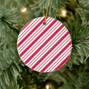 Cerámica Adorno de caramelo de Navidad con menta