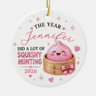 Cerámica Adorno de Caza de Squishy 2026 Cesta de Dumpling