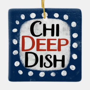 Cerámica Adorno de Chicago Deep Dish