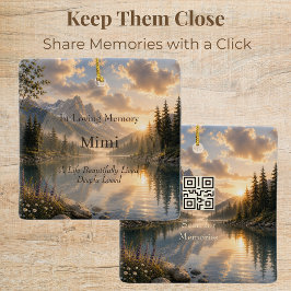 Cerámica Adorno de código QR conmemorativo personalizado