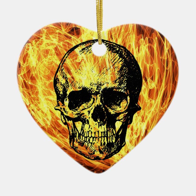 Cerámica Adorno de cráneo (Frente)