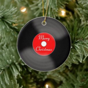 Cerámica Adorno de disco de Navidad