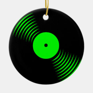Cerámica Adorno de disco de vinilo retro de los 80 Corey Ti