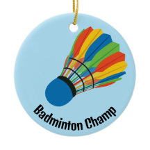 Adorno de diseño de volante de bádminton