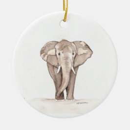 Cerámica adorno de elefante