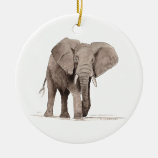 Cerámica adorno de elefante