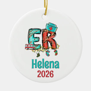 Cerámica Adorno de enfermera de emergencia personalizado, a