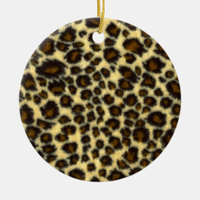 Cerámica Adorno de Estampado de Leopardo (Frente)