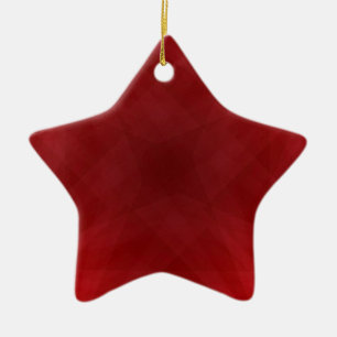 Cerámica Adorno de estrella de Navidad abstracta roja