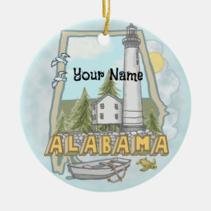 Cerámica Adorno de faro de Alabama