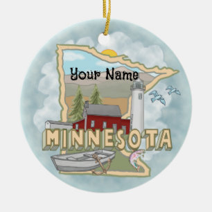 Cerámica Adorno de faro de Minnesota