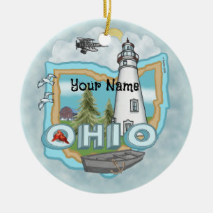 Cerámica Adorno de faro de Ohio