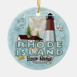 Cerámica Adorno de Faro de Rhode Island