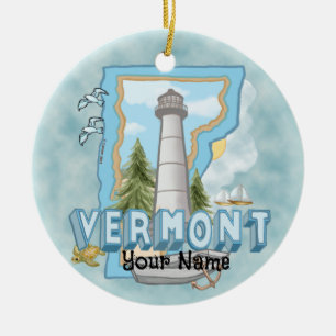 Cerámica Adorno de Faro de Vermont