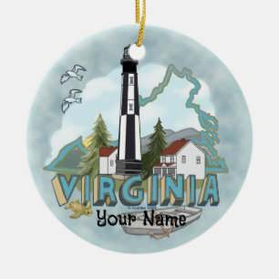 Cerámica Adorno de Faro de Virginia
