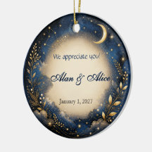 Adorno de Favor de Boda o Aniversario Celestial