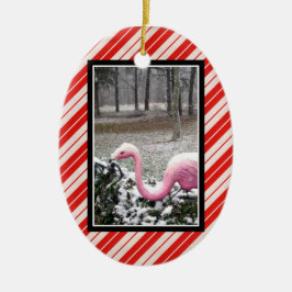 Cerámica Adorno de Flamenco Navideño