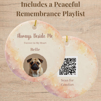 Cerámica Adorno de foto conmemorativo para mascotas con cód
