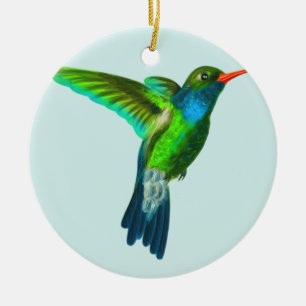 Cerámica Adorno de foto de colibrí lindo personalizado