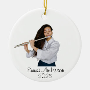 Cerámica Adorno de foto de flauta personalizada, instrument