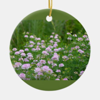 Cerámica Adorno de foto de flores silvestres púrpuras