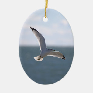 Cerámica Adorno de foto de gaviota volando