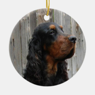 Cerámica Adorno de foto de Gordon Setter